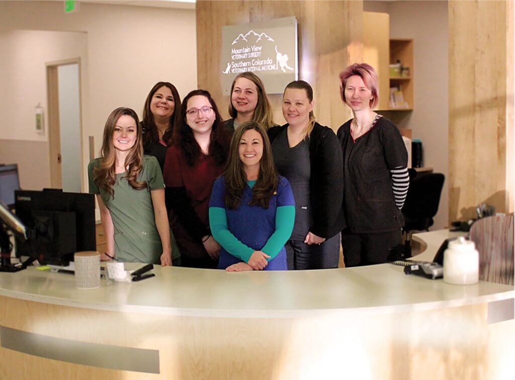 Some of Our incredible SCVIM Team Members Our friendly team not only adores animals, they love to work with pet families, too!